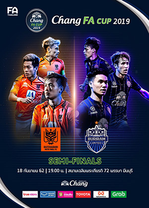 CHANG FA CUP 2019 Semi - Final (Chalermprakiat 72 Pansa Stadium Minburi)<br>Ratchaburi Mitr Phol FC vs. Buriram United